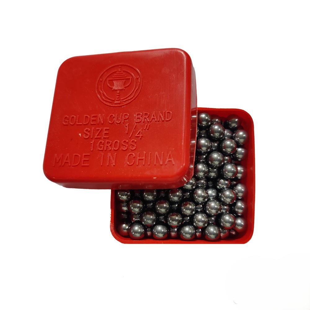 6.35mm Steel BBs Ammo for Hunting Slingshots (144 Pcs Pack)