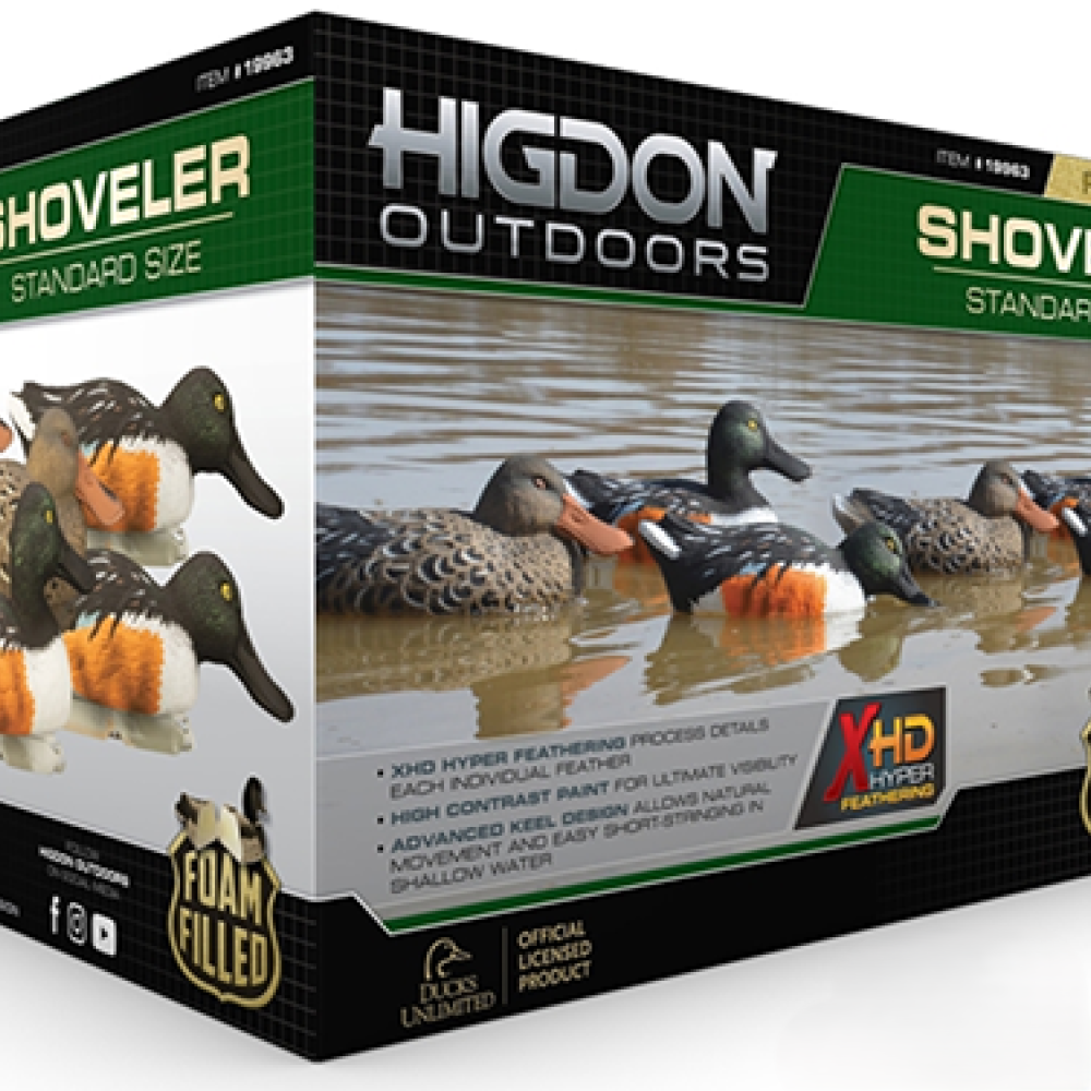 Higdon Foam-Filled Shoveler Duck Decoys - 6 Pack