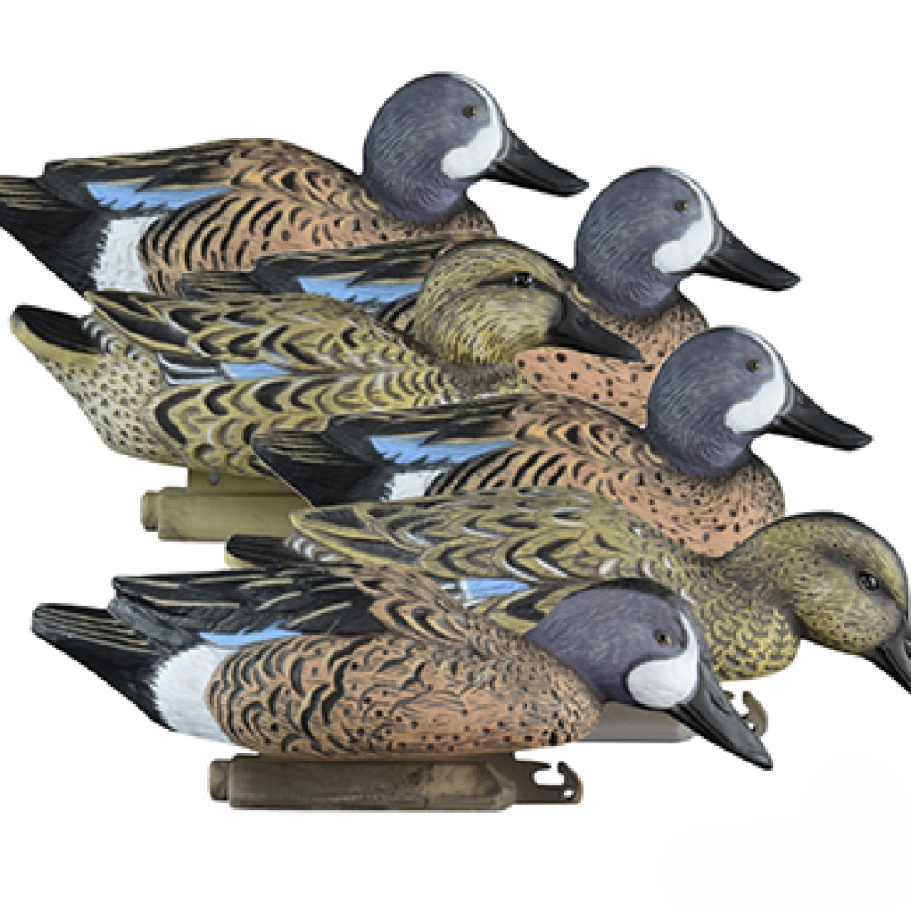 Higdon Outdoors Blue Wing Teal Duck Decoys - Foam Filled (6-Pack)
