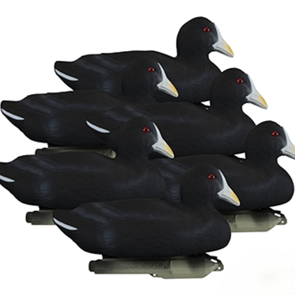 Higdon Outdoors Foam-Filled Coot Decoys (Pack of 6)