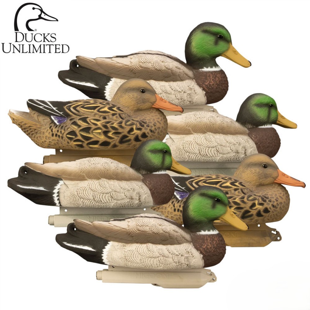 Higdon Standard Mallard Duck Decoys 6 Pc